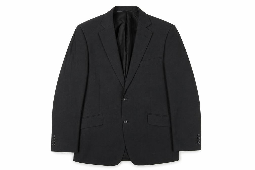Dehavilland Men's Black Suit Jacket 42L Regular Fit