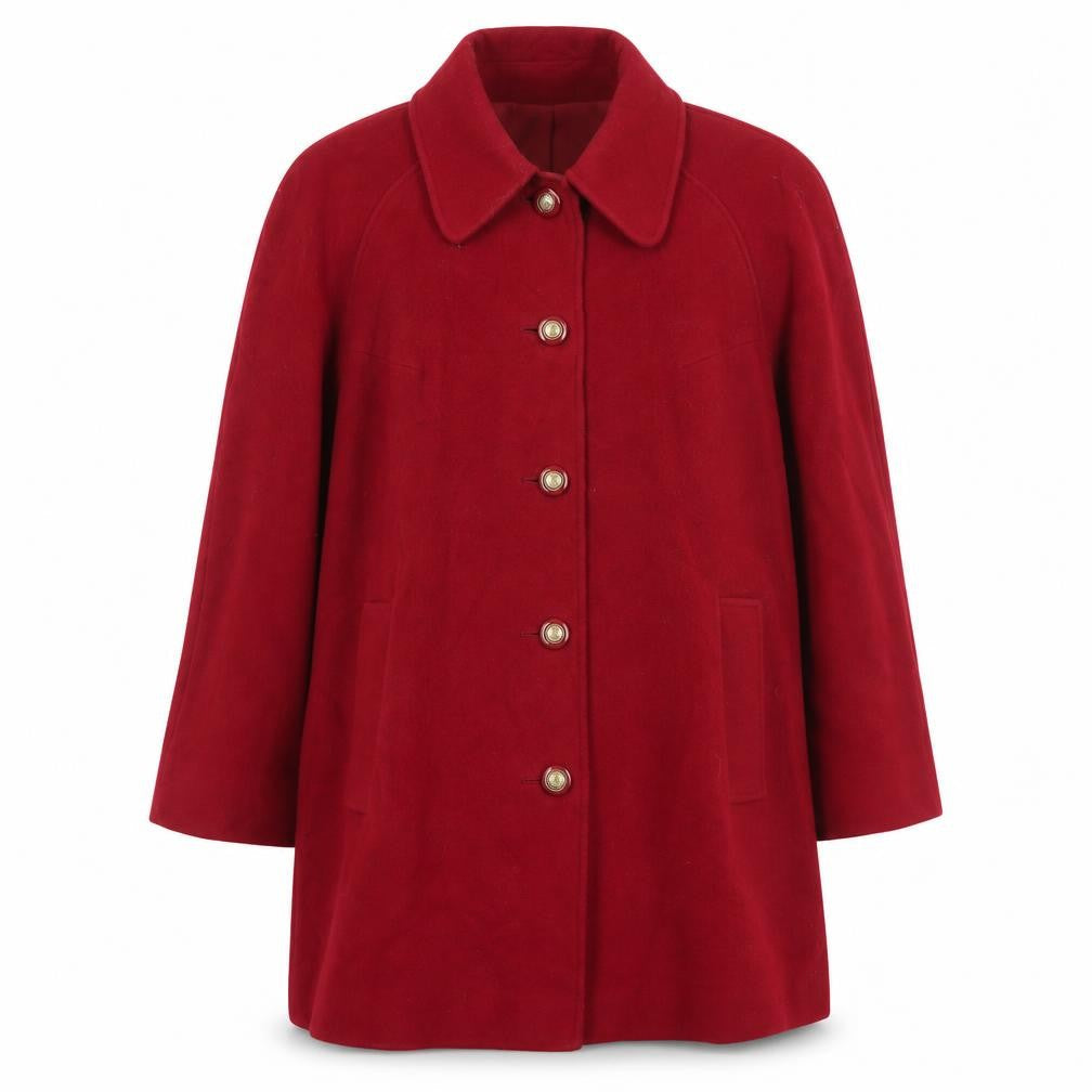 Eastex Women's Red Wool Overcoat Size 12