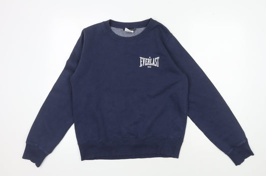 Zara Unisex Blue Pullover Sweatshirt - M, Casual Comfort