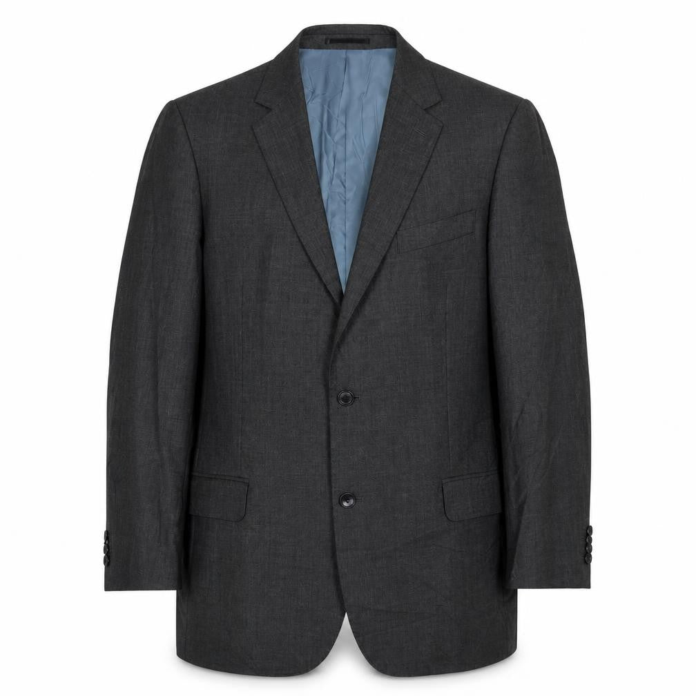 T.M. Lewin Men's Grey Two-Button Suit Jacket Size 46R