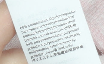 Close-up detail of Calvin Klein girls’ pink pullover sweatshirt 10-11 years