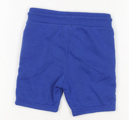 Preloved Marvel Boys Blue Spider-Man Sweat Shorts 2-3 Years - Back