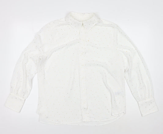 Marks and Spencer Women’s White Button-Up Shirt