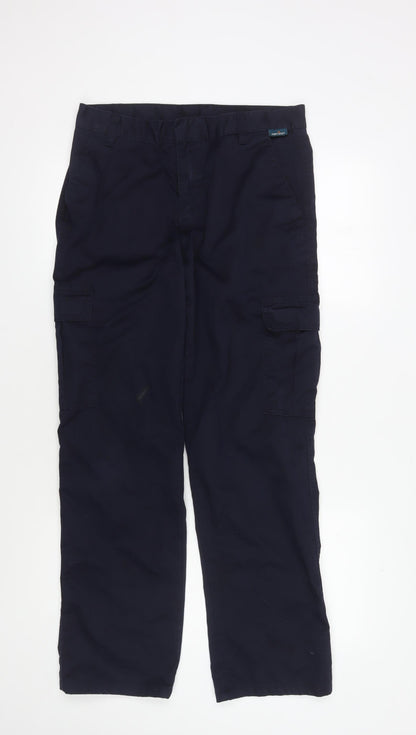 Portwest Men's Blue Cargo Trousers 32 in Regular