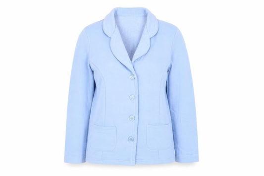 Damart Women's Blue Suit Jacket Size S Shawl Collar