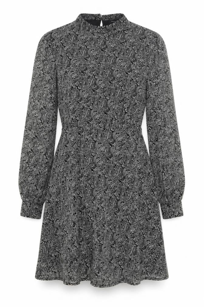 New Look Women's Grey Paisley Shift Dress, Size 12