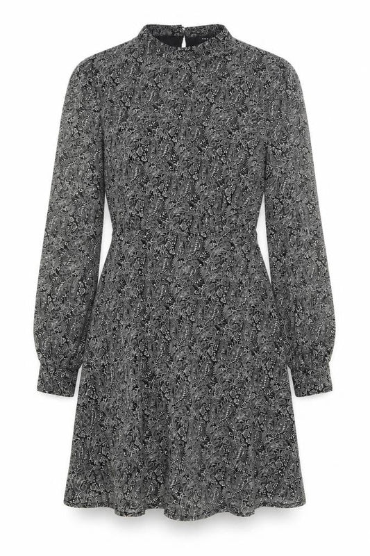 New Look Women's Grey Paisley Shift Dress, Size 12