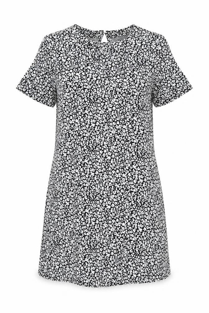 Marks & Spencer Women's Black Animal Print Shift Dress