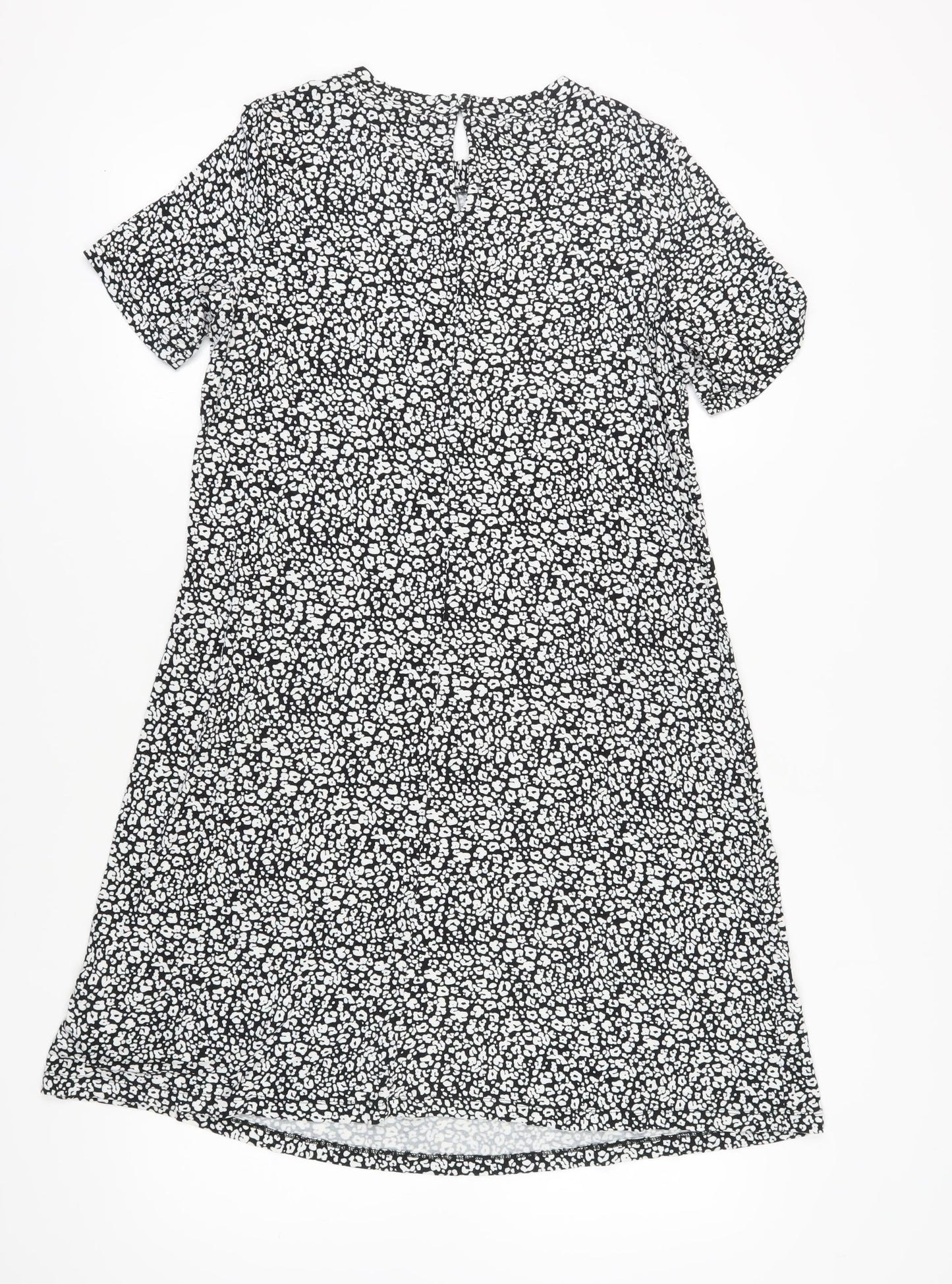 Marks and Spencer Women's Black Animal Print Shift Dress