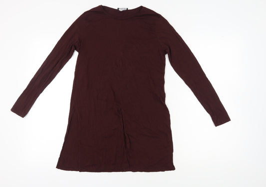 Zara Women’s Brown Long Sleeve Tunic T-Shirt M