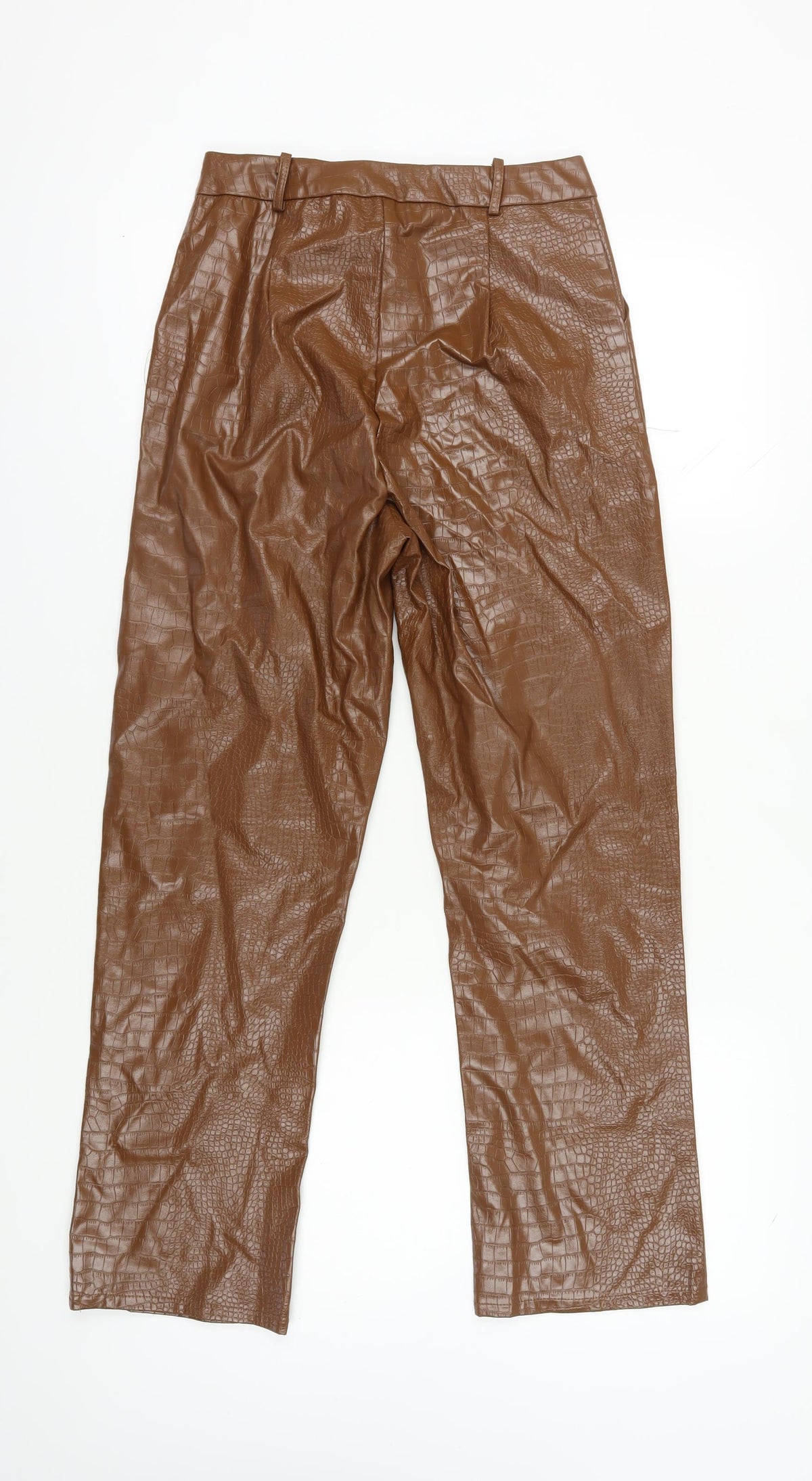 PRETTYLITTLETHING Women's Brown Trousers Size 10