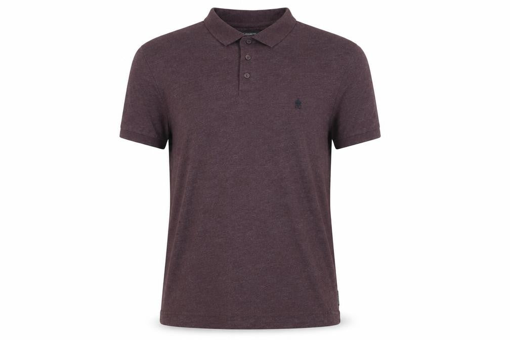 French Connection Men's Purple Polo Shirt L