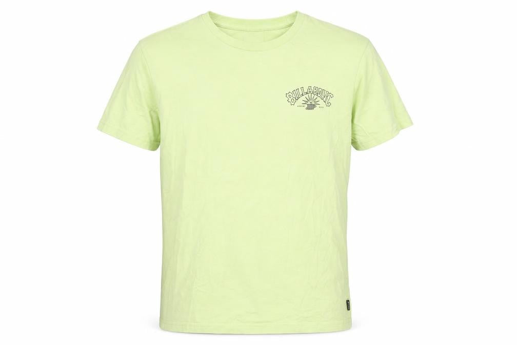 Billabong Men's Green XS T-Shirt, Logo, Crew Neck