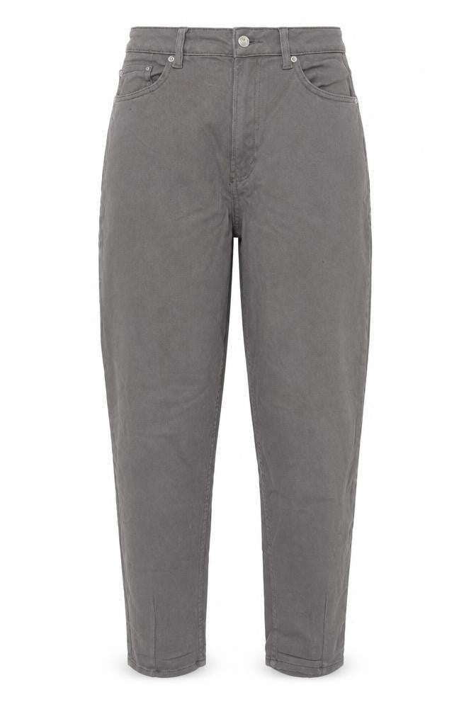 H&M Grey Women's Straight Jeans, Size 12, Comfortable Fit