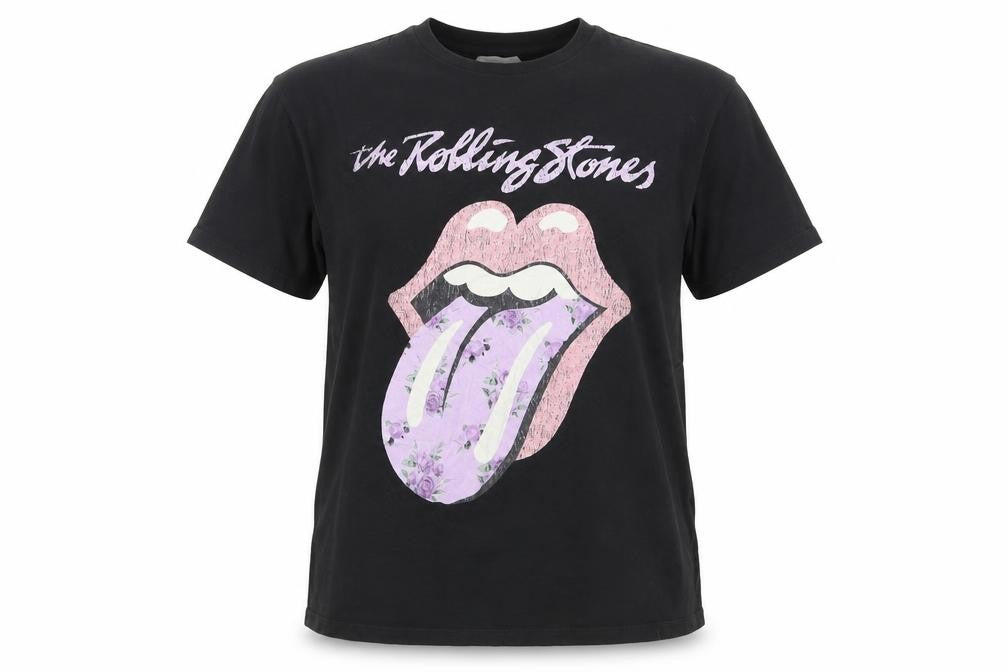 H&M Girls' Black Rolling Stones T-Shirt, Size 11-12 Years