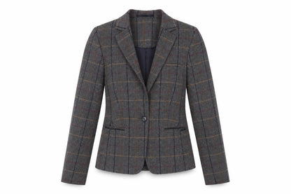 Brook Taverner Women’s Grey Check Trouser Suit Blazer Size 6