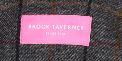 Brook Taverner Women’s Grey Check Trouser Suit Blazer Size 6