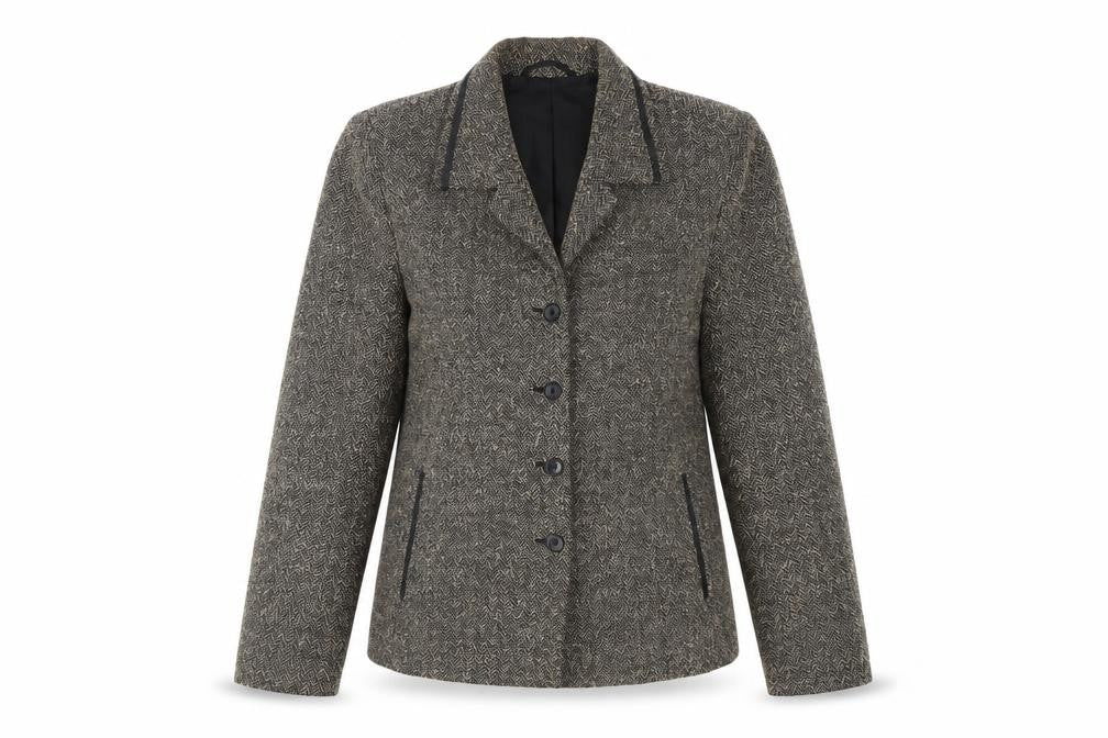 Gelco Women's Grey Tweed Blazer Size 10
