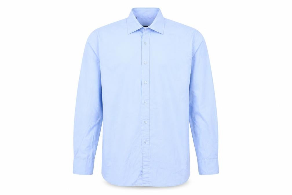 Daniel Hechter Men's Blue Dress Shirt Size 17