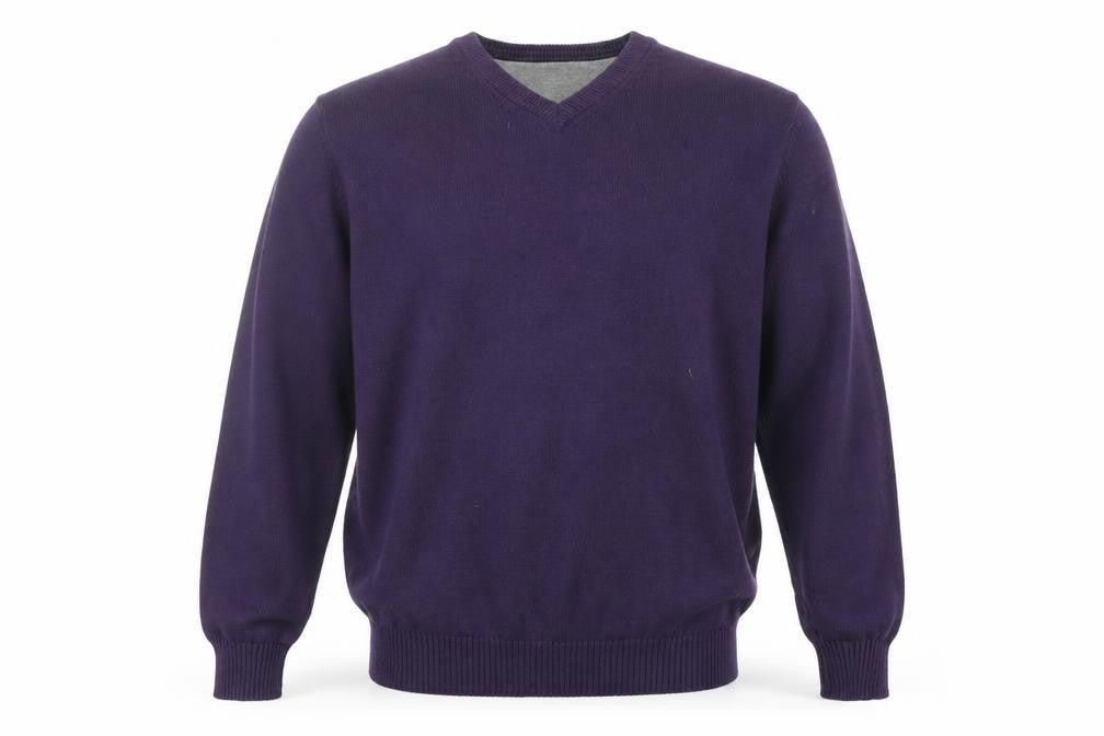 Maine New England Men's Purple Cotton Pullover L