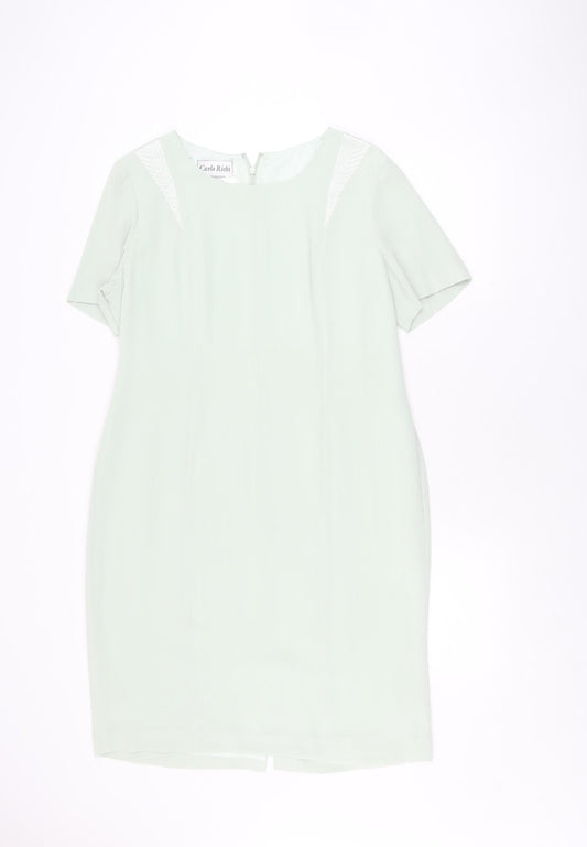 Carlo Richi Women's Mint Green Shift Dress