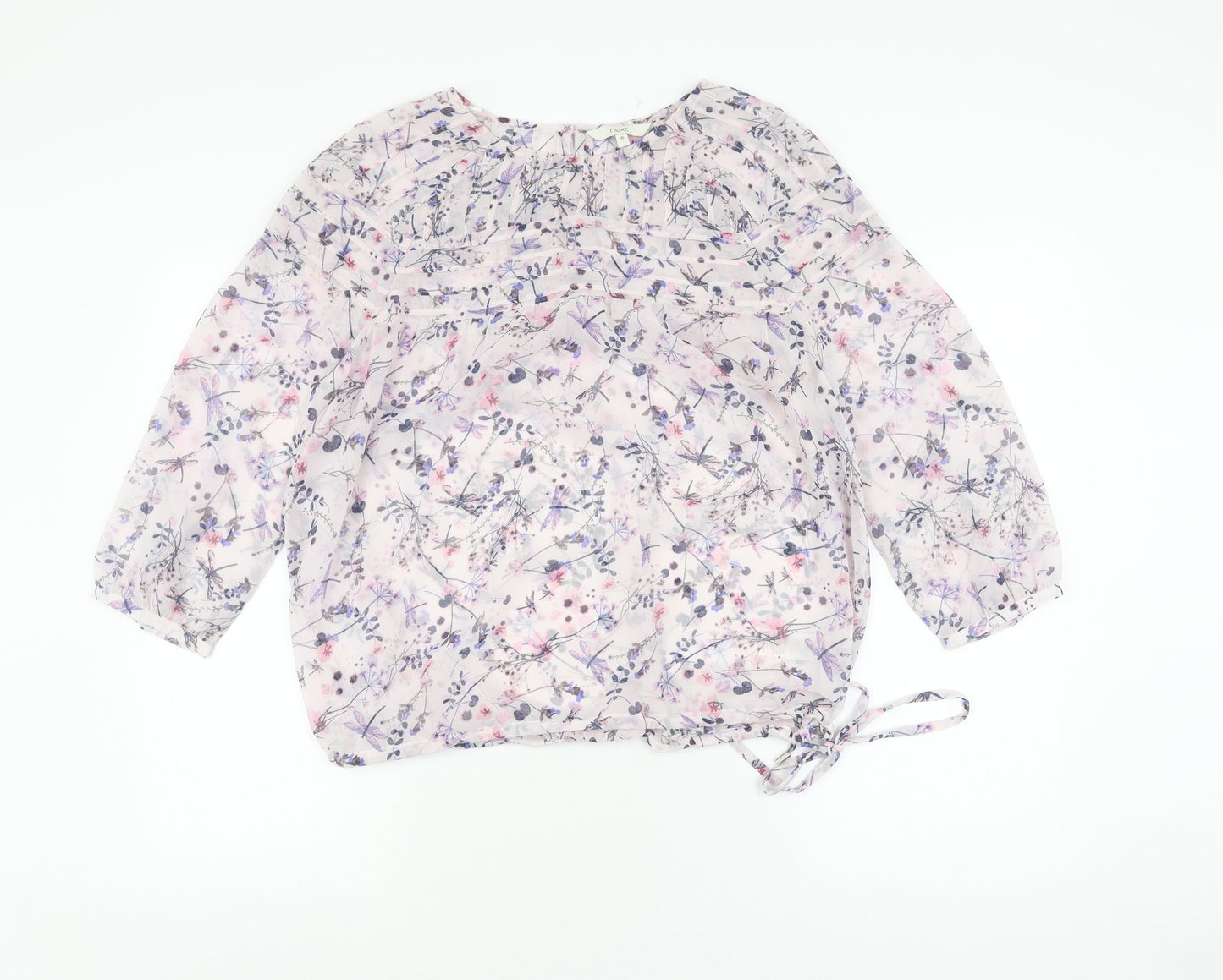Next Women's Multicoloured Floral Blouse Size 10