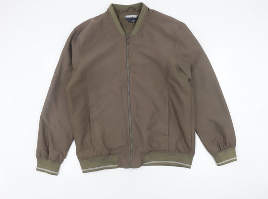 Headland Men's Green Bomber Jacket XL Stand-Up Collar