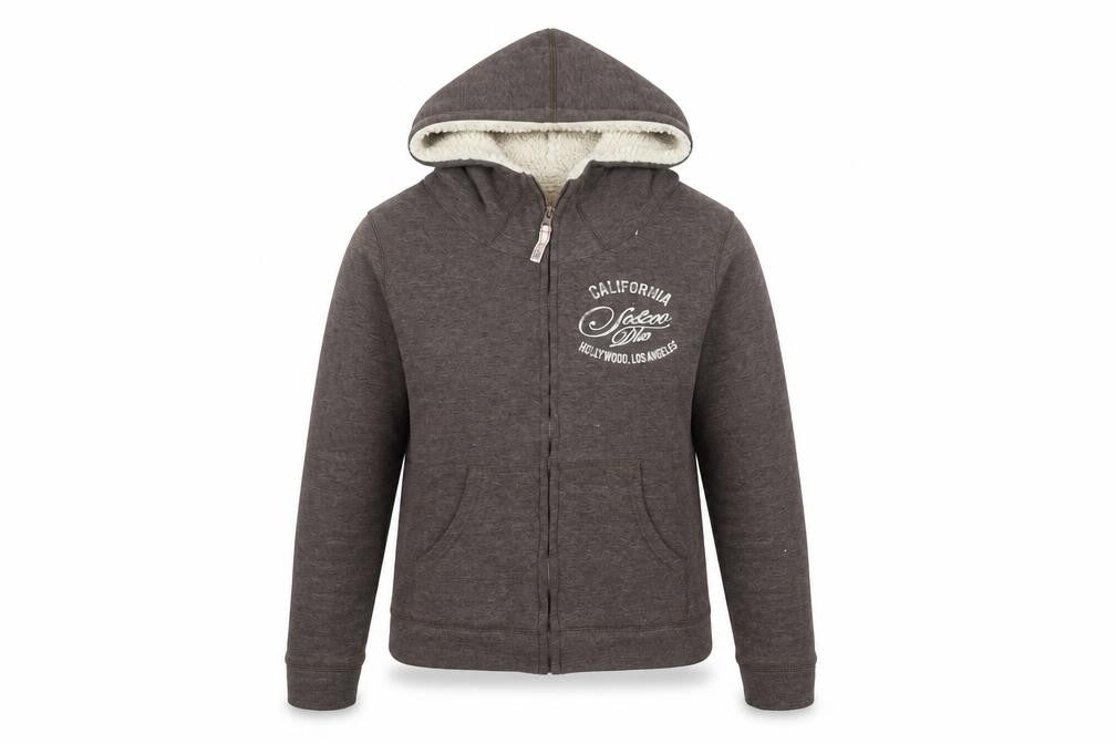 SoulCal & Co Women's Grey Hooded Jacket Size 10