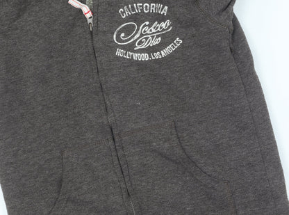 SoulCal Women's Grey Hooded Jacket Size 10
