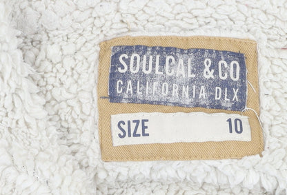 SoulCal Women's Grey Hooded Jacket Size 10