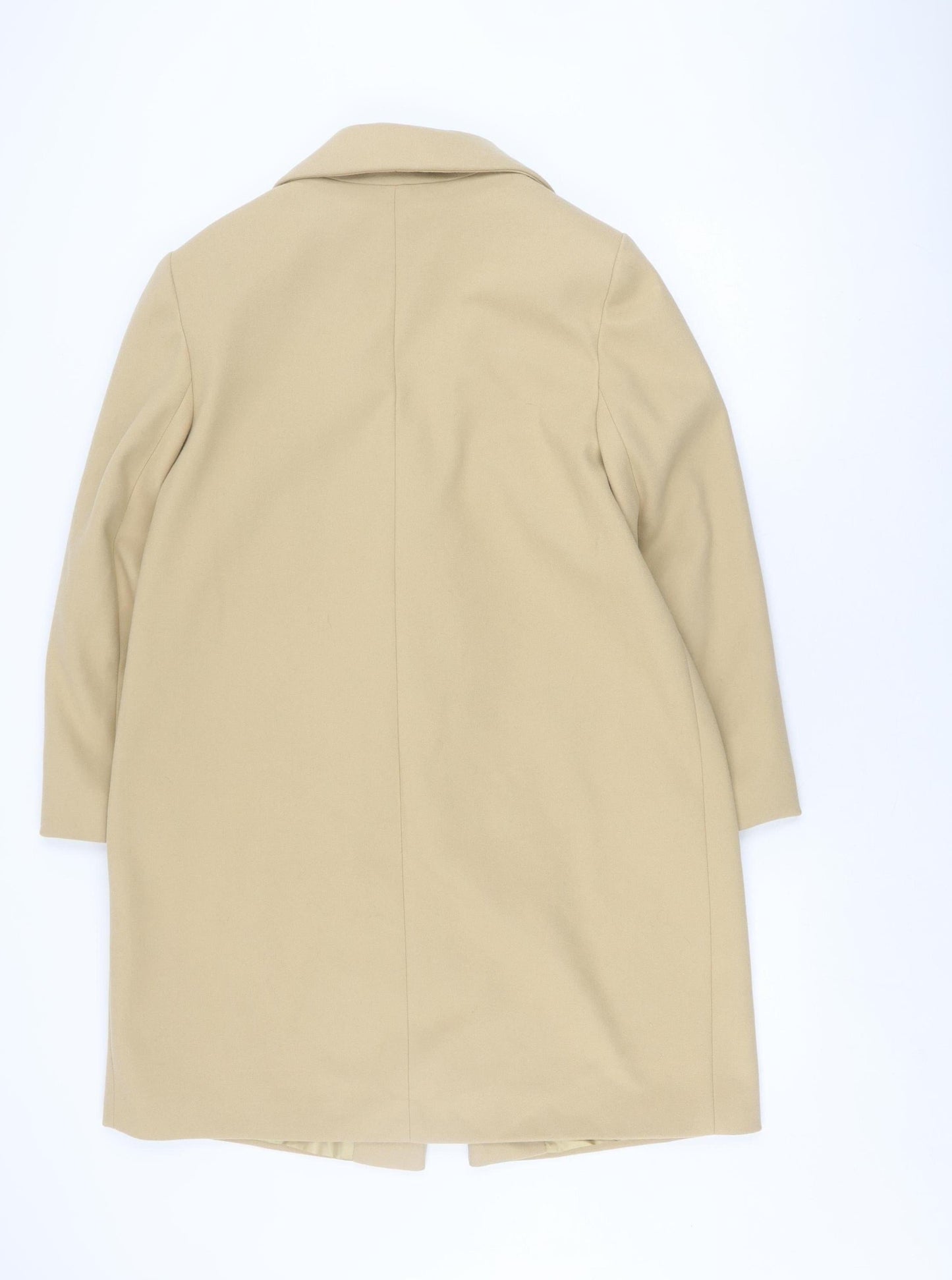 River Island Women's Beige Overcoat Size 14