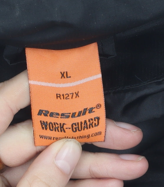 Result Men's Black XL Workwear Waistcoat with Pockets