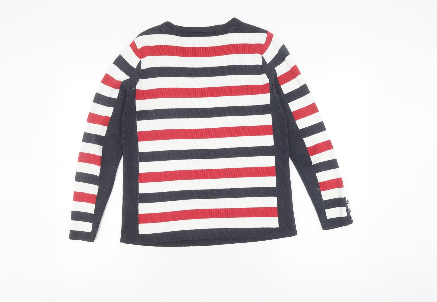 Wallis Women's Multicoloured Stripe Pullover Jumper, Size 10