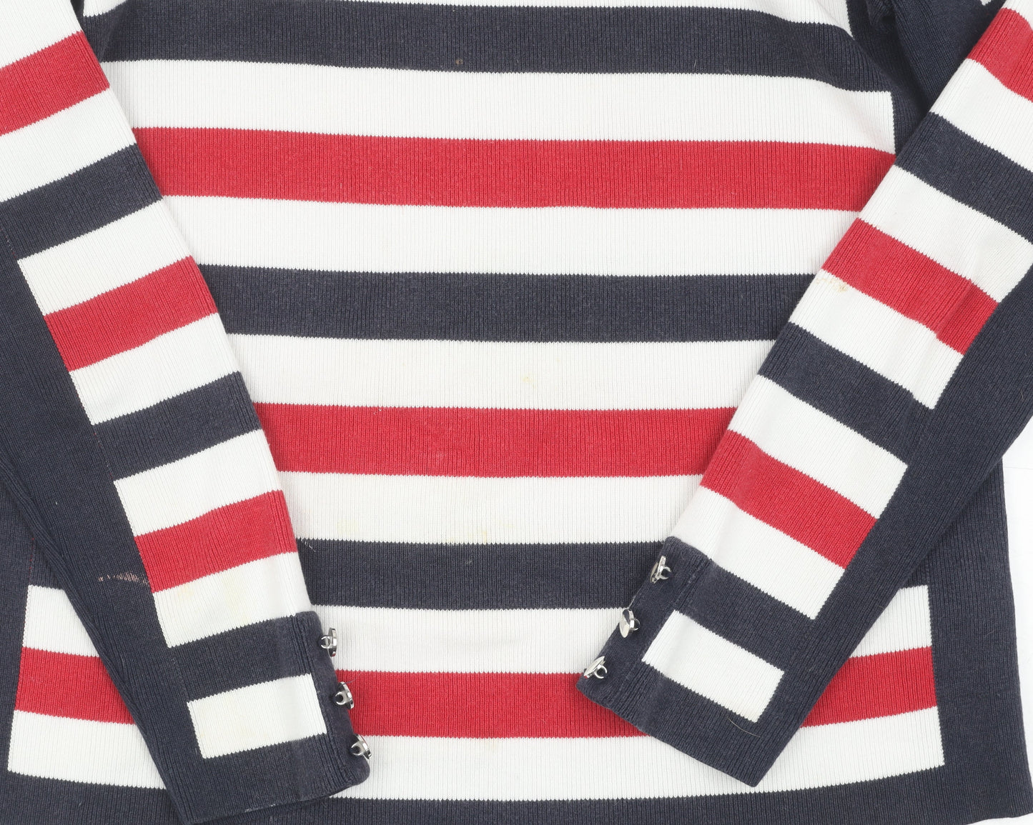 Wallis Women's Multicoloured Stripe Pullover Jumper, Size 10