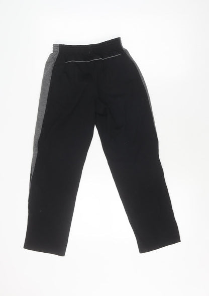 Back view of Slazenger boys’ black track pants 9-10 years