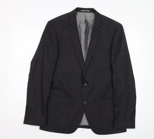 Jasper Conran Men's Black Blazer, Size 38, Classic Fit