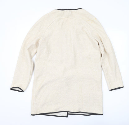 Stradivarius Women’s Beige Open Mid-Length Jacket M