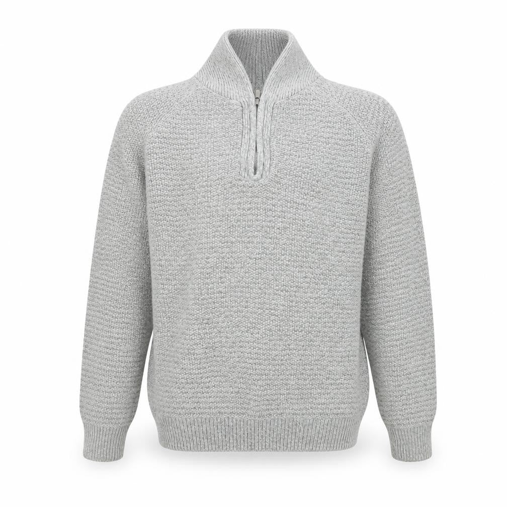Marks & Spencer Men's Grey Medium 1/2 Zip Jumper