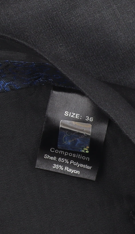 Cerruti Men's Black Dress Pants, Size 36, Elegant & Formal