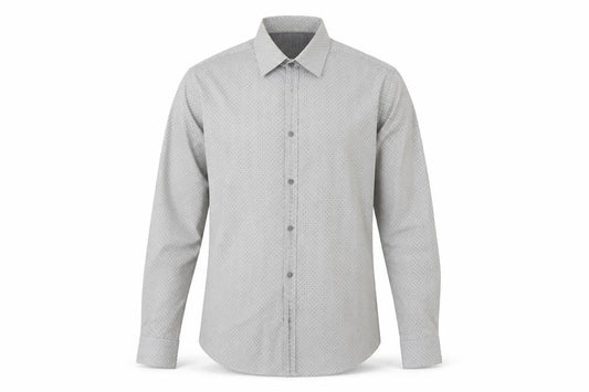 Jasper Conran Men's Grey M Button-Up Cotton Shirt