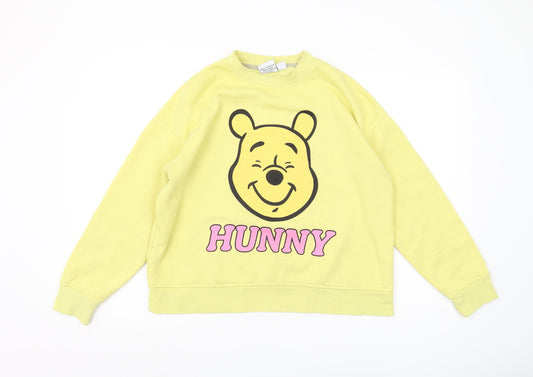 Disney Women’s Yellow Winnie the Pooh Sweatshirt Size S