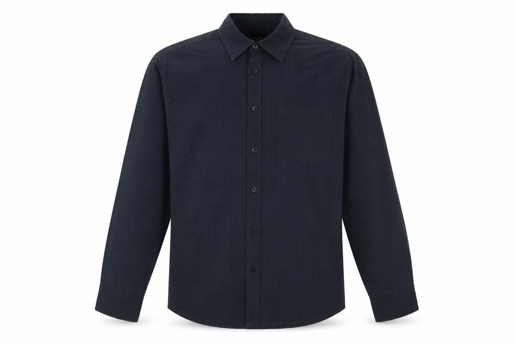 Jeff Banks Men's Black Check Shirt, Size M, Regular Fit