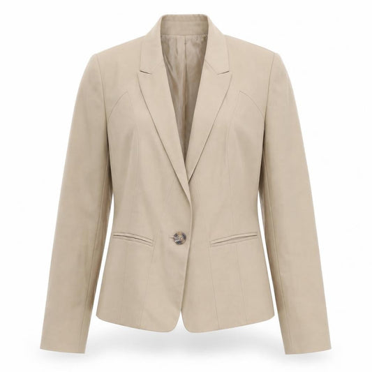 Marks & Spencer Women's Beige Suit Jacket Size 14