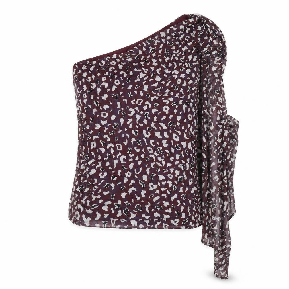 Kookai Women's Purple Animal Print Top Size 2