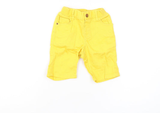 H&M Unisex Baby Yellow Shorts 18-24 Months Casual Cotton