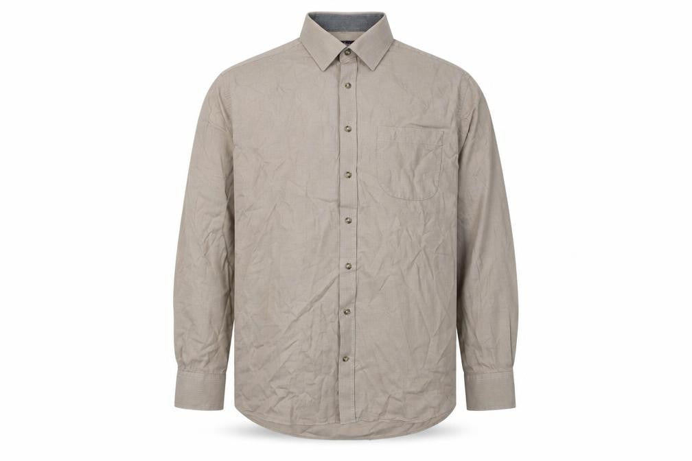 Marks & Spencer Men's Beige Long Sleeve Casual Shirt 17