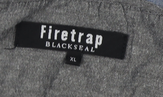 Firetrap Men's Grey Polo Shirt XL Casual Wear