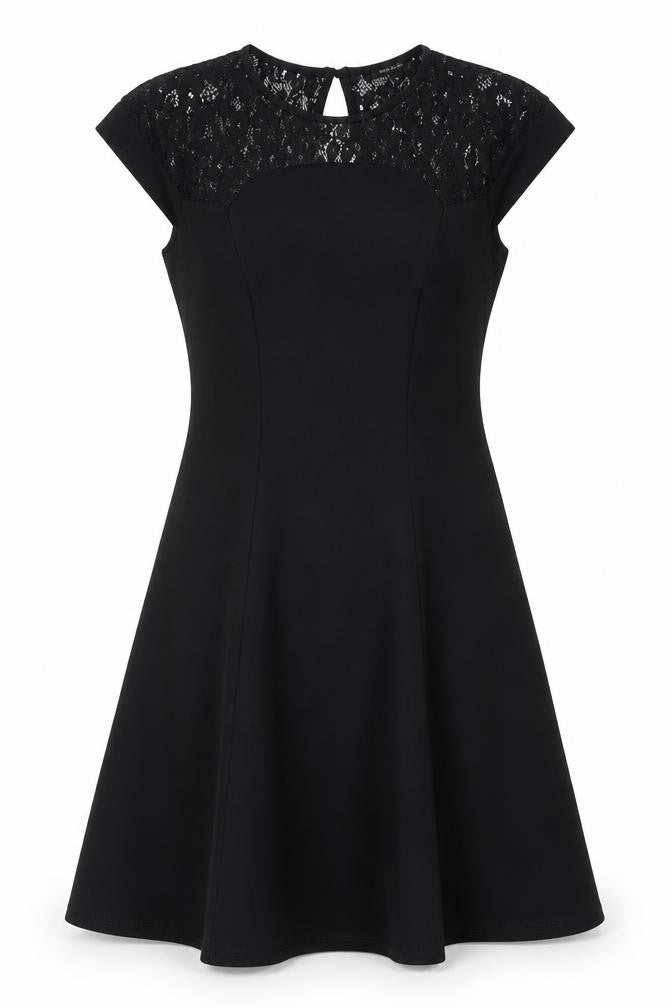River Island Women's Black A-Line Dress Size 8