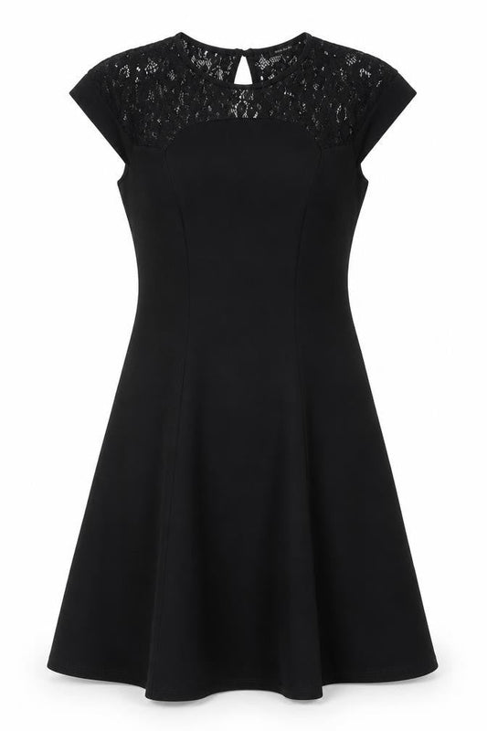 River Island Women's Black A-Line Dress Size 8