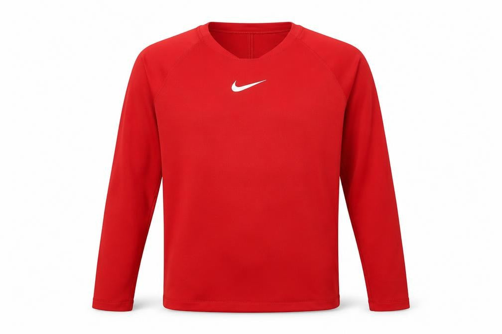 Nike Boys Red Long Sleeve T-Shirt, Size M, Sports Activewear